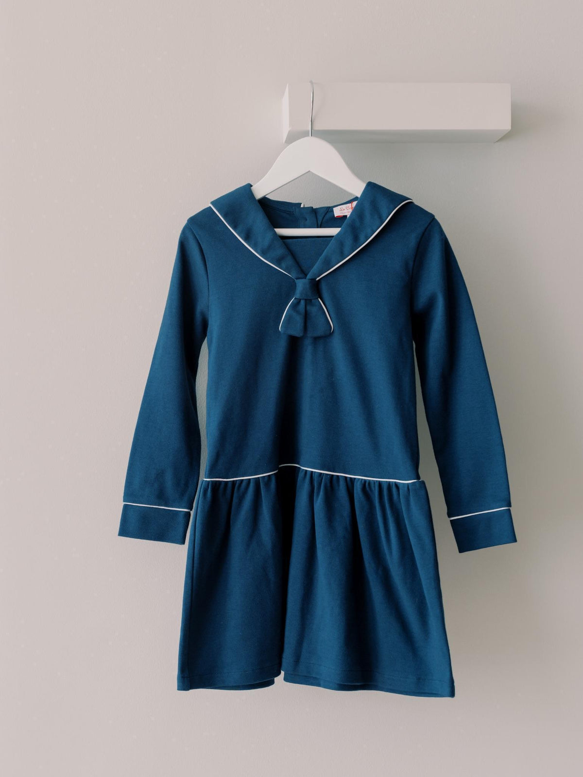 Navy Genevieve Girl Drop Waist Dress