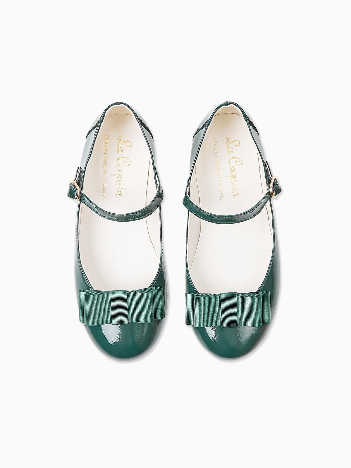 Patent Green Leather Girl Bow Mary Jane Shoes