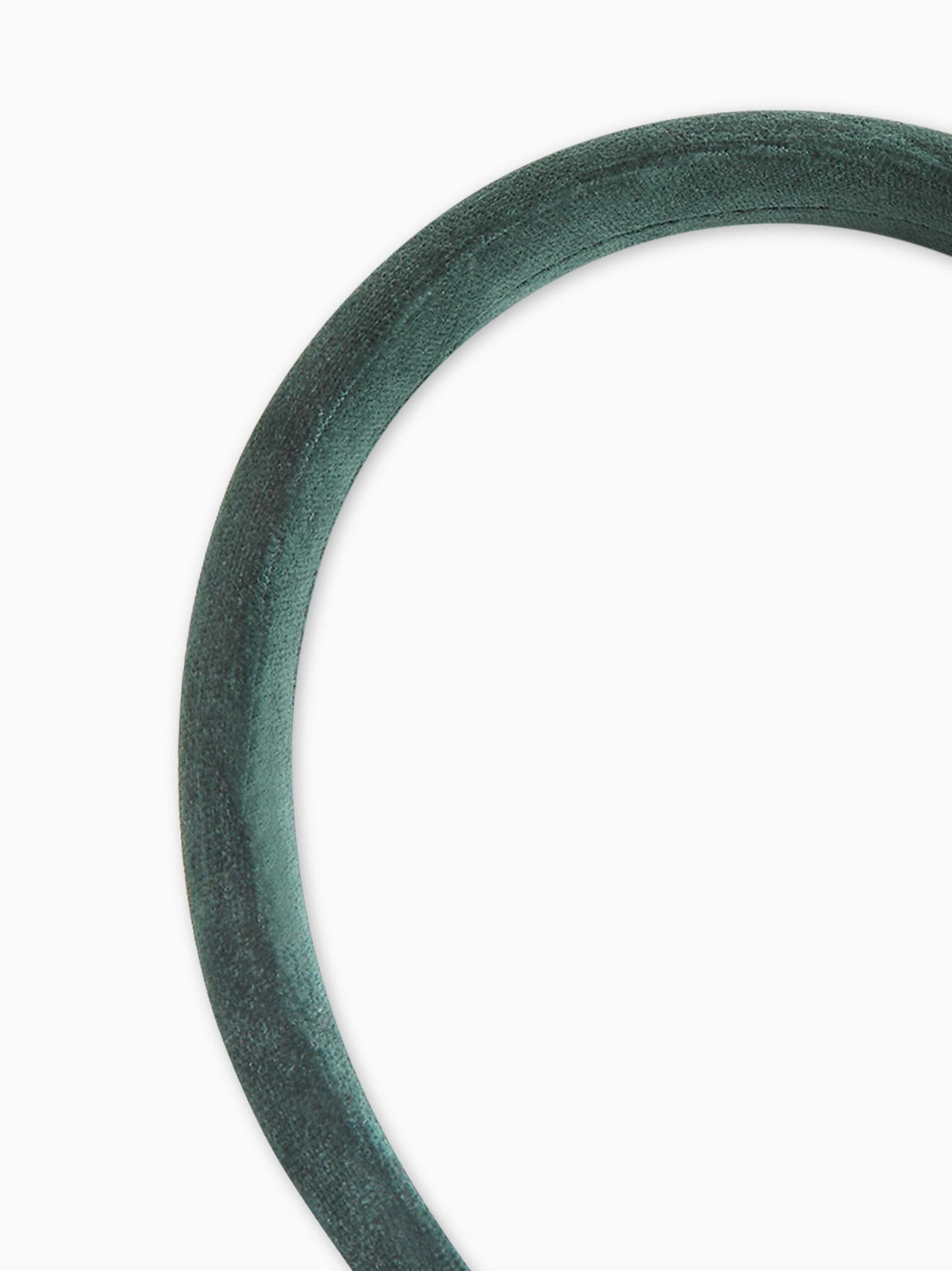 Dark Green Girl Velvet Wide Headband