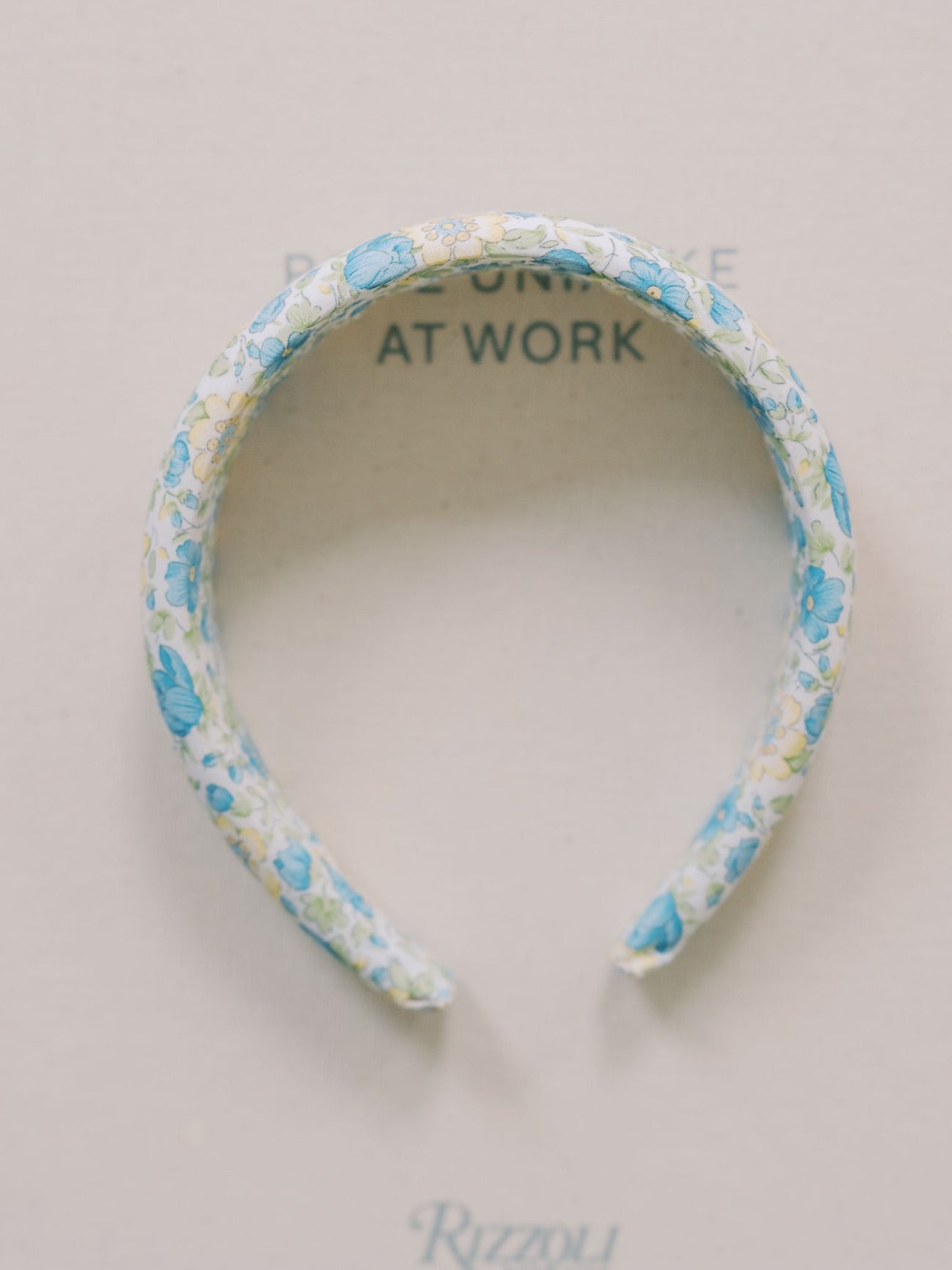 Green Floral Girl Wide Headband
