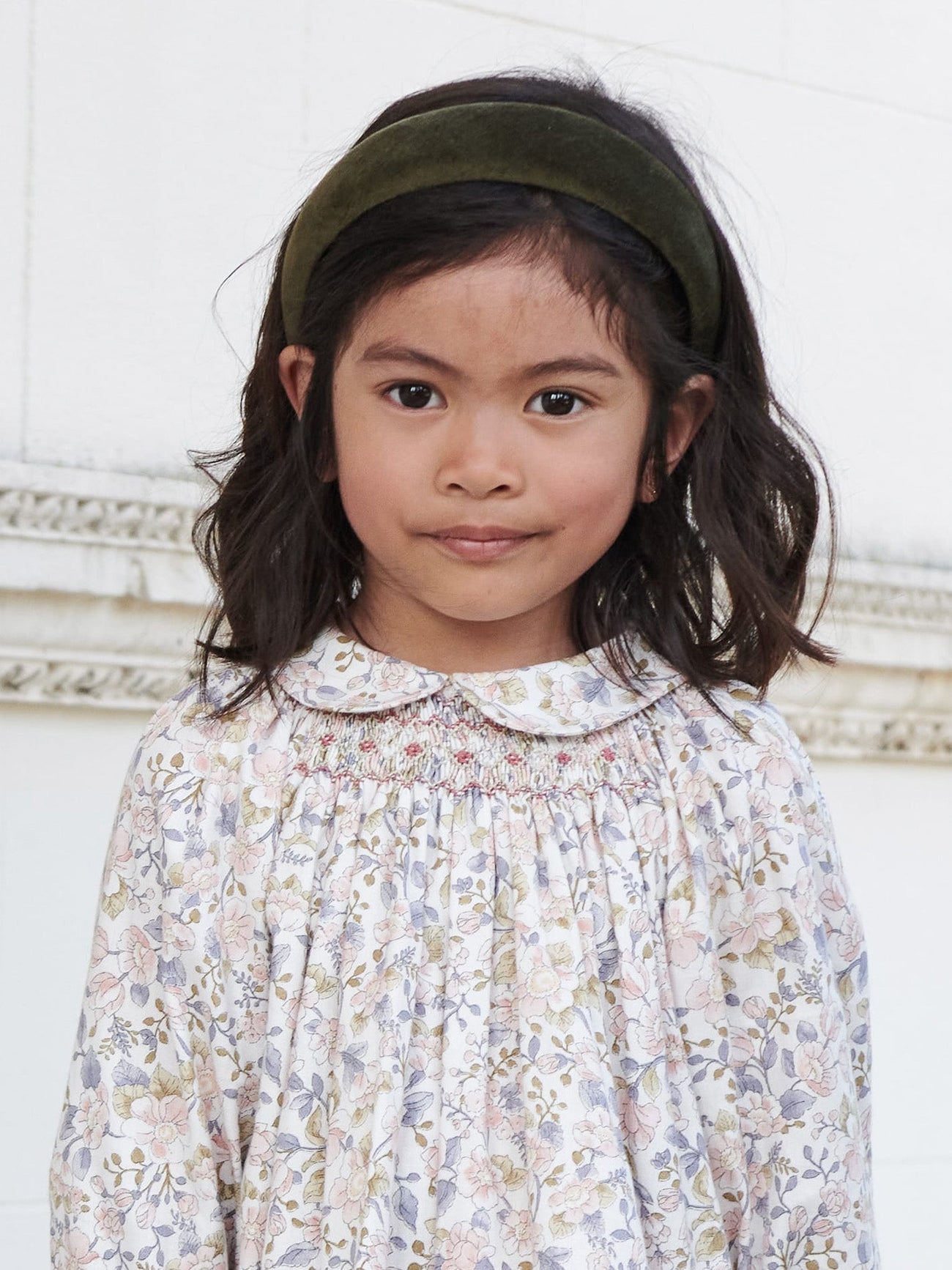 Green Velvet Wide Girl Hairband