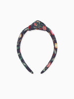 Black Pomegranate Girl Top Knot Hairband