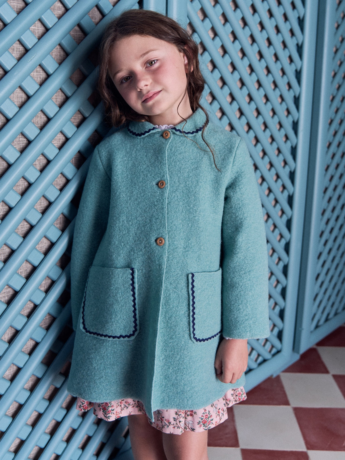 Sage Henrietta Girl Coat