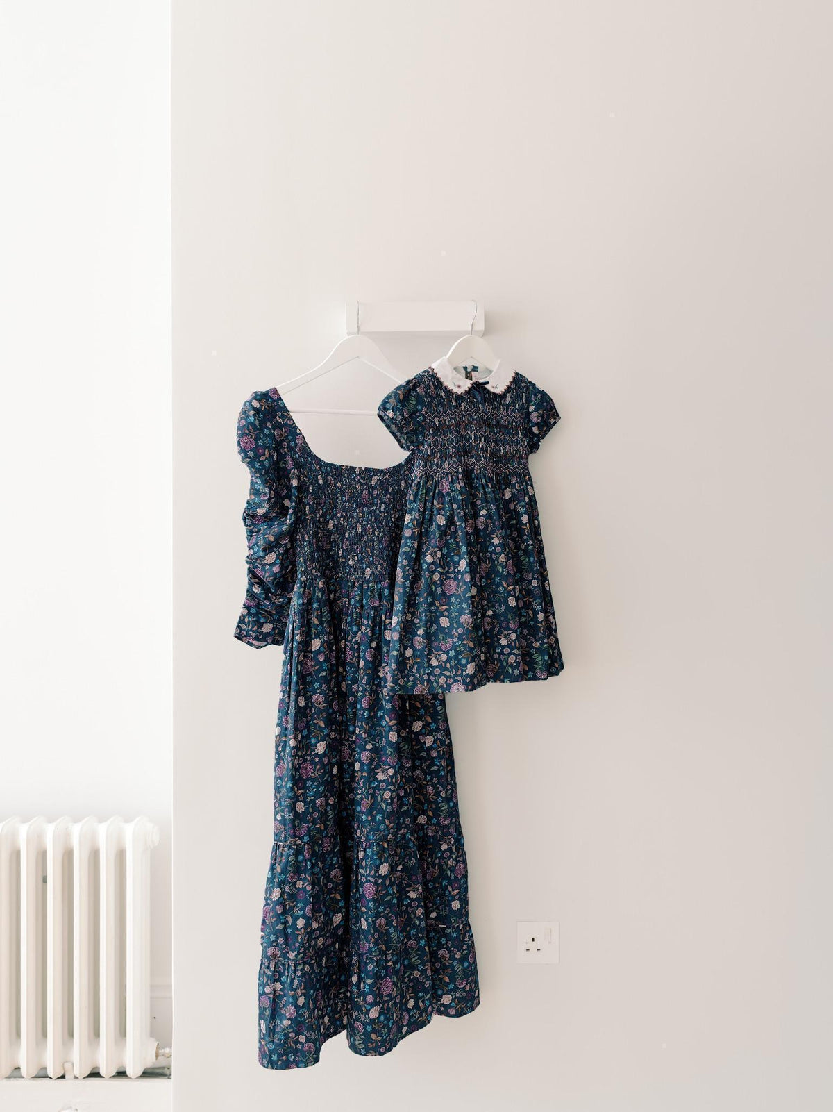 Navy Floral Ines Women Long Dress
