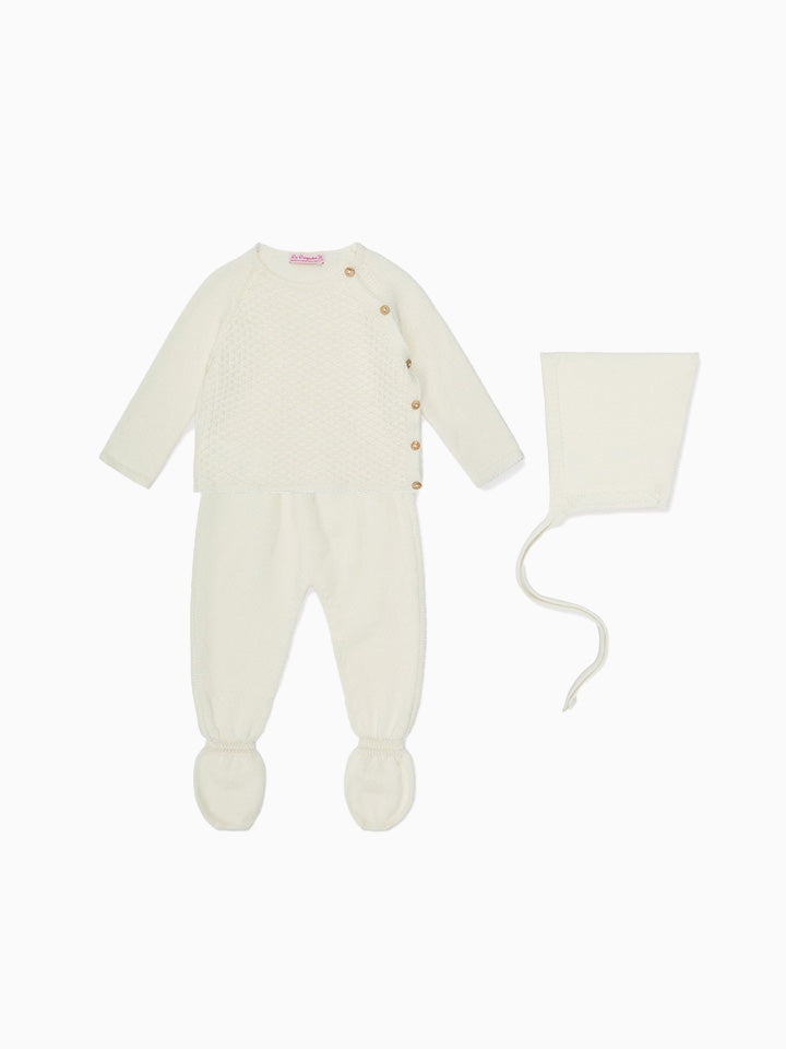 Ivory Irie Merino Baby Knitted Gift Box Set