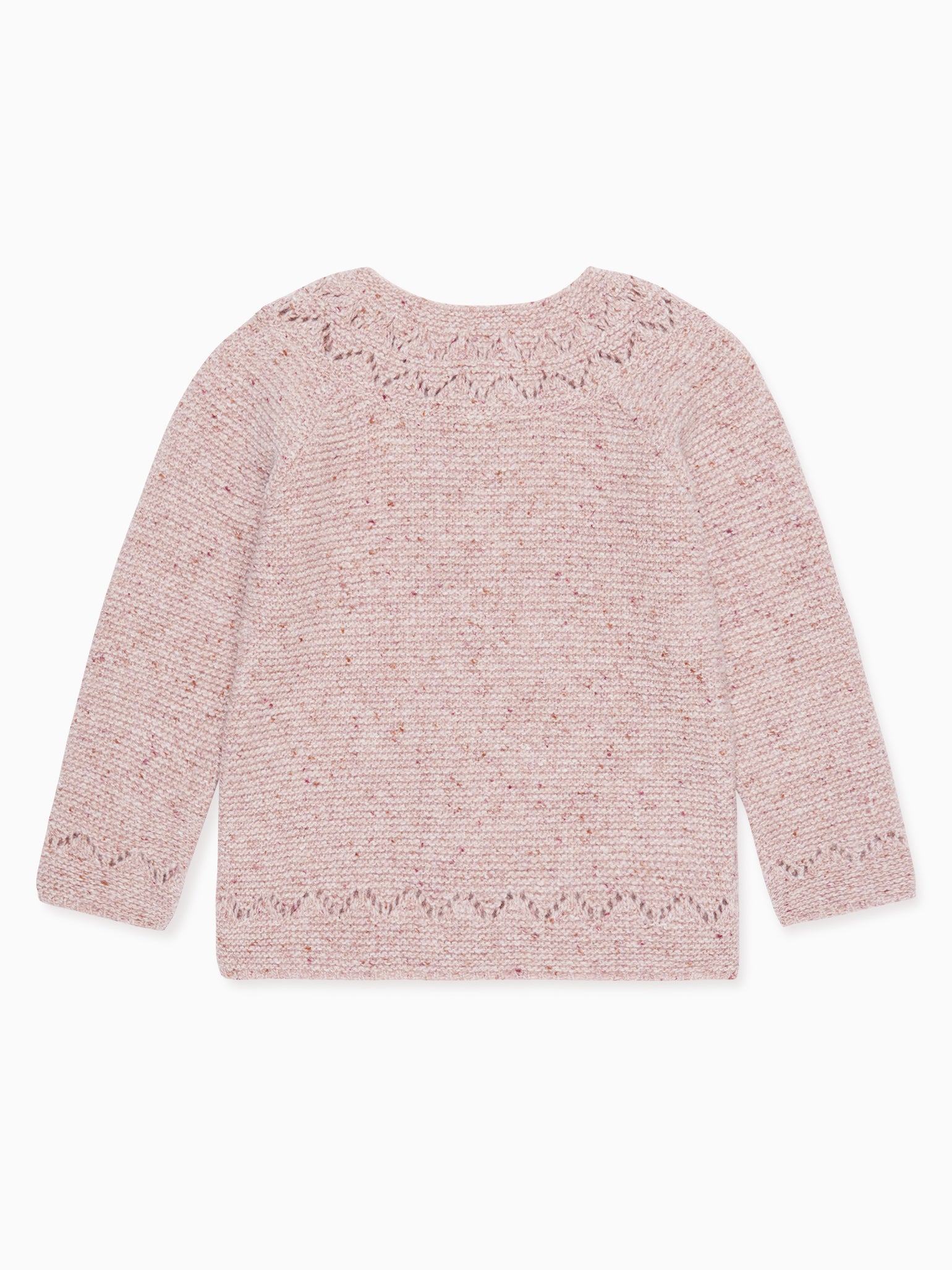 Pink Ivana Merino Girl Cardigan