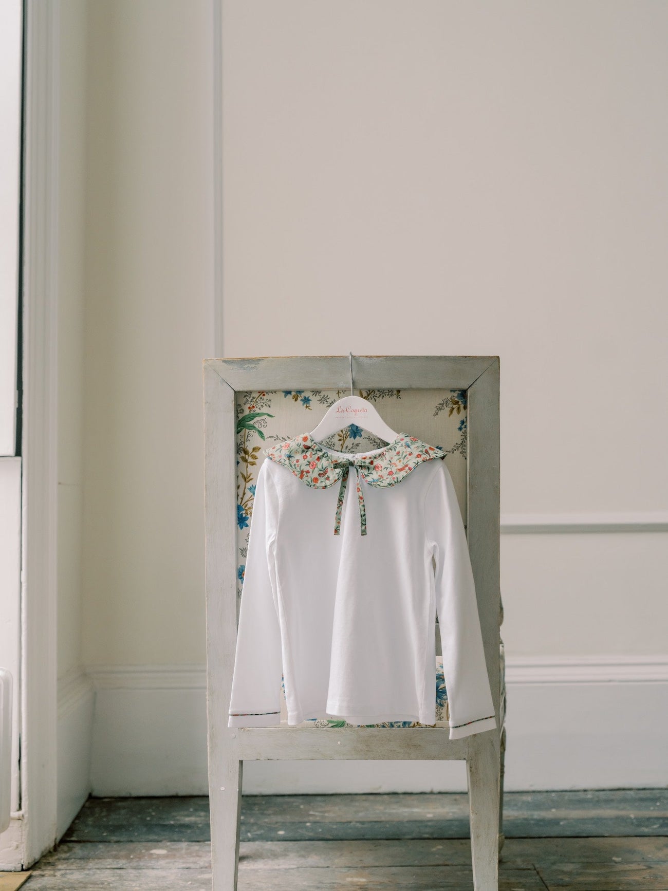 Sage Bird Floral Iziar Long Sleeve Girl Top