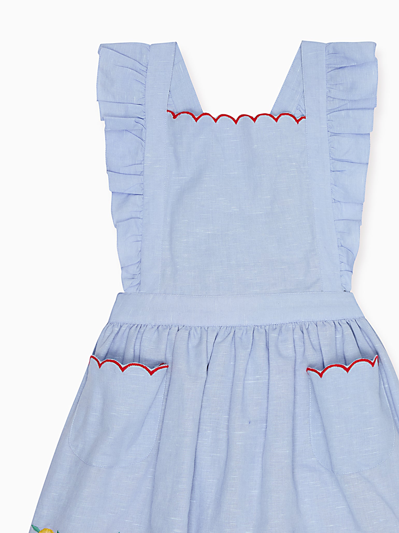 Light Blue Jana Girl Pinafore Skirt