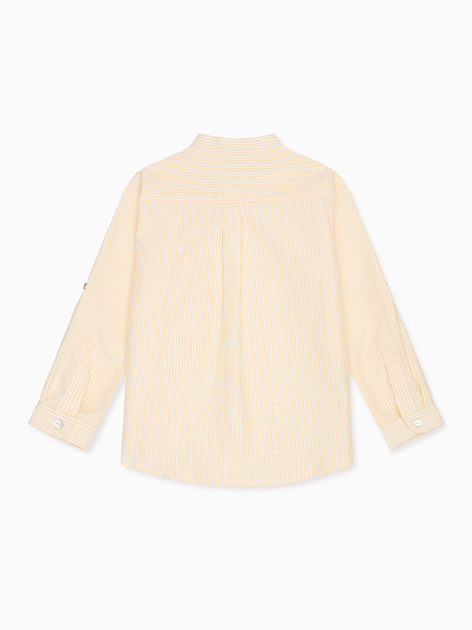 Yellow Stripe Jazmin Long Sleeve Boy Shirt