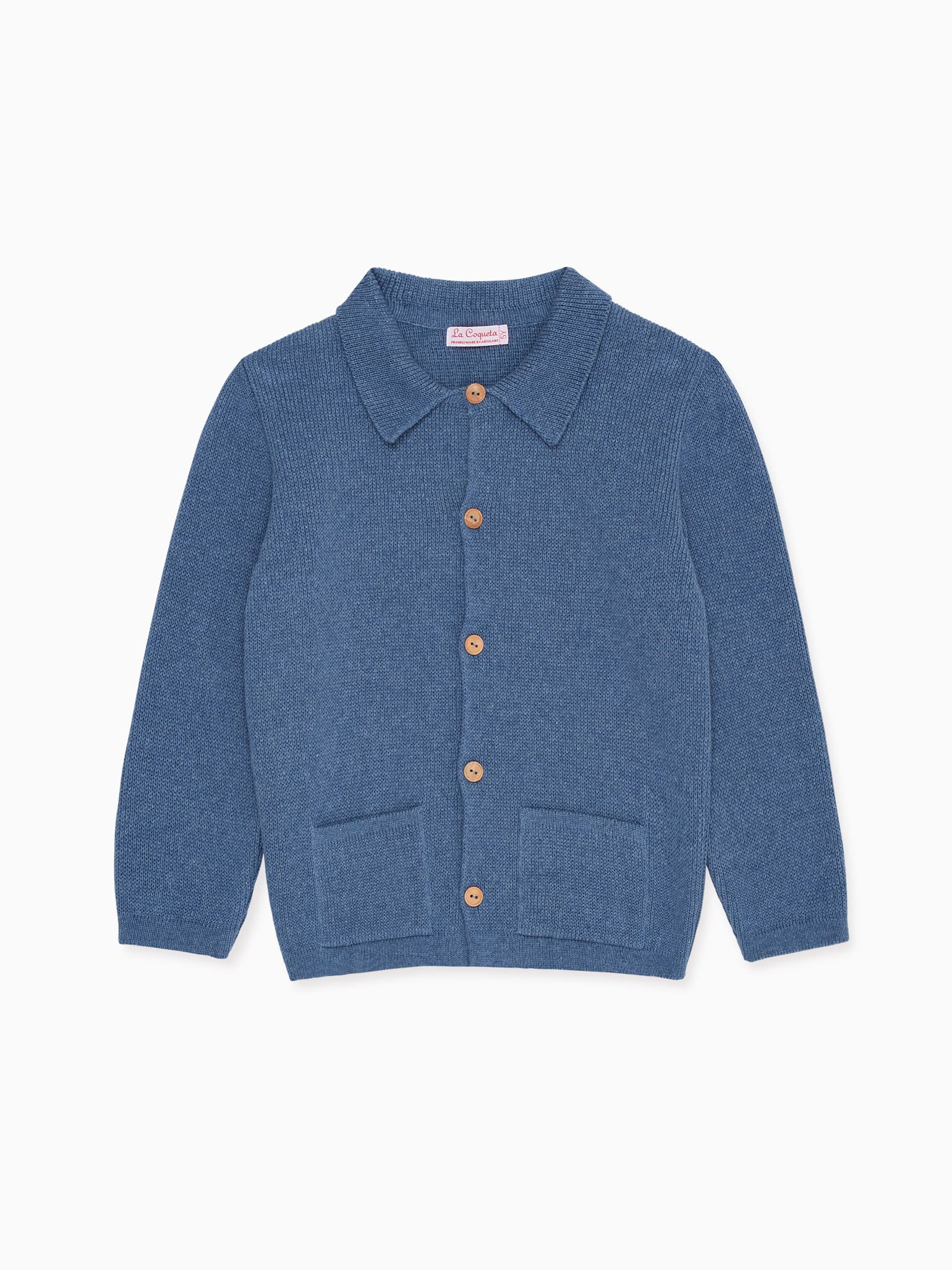 Dusty Blue Jorge Boy Cotton Cardigan