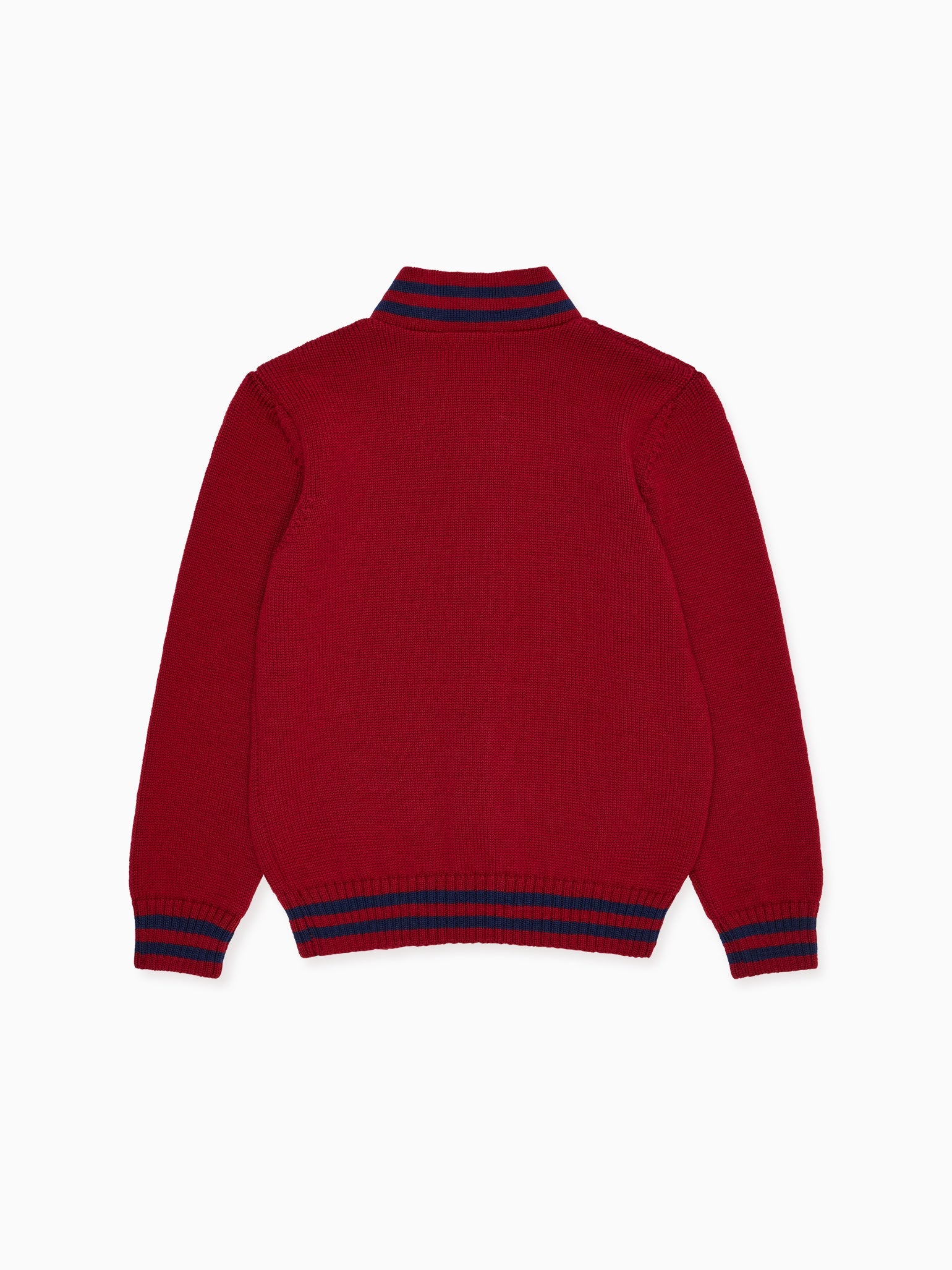 Burgundy Jules Merino Kids Cardigan