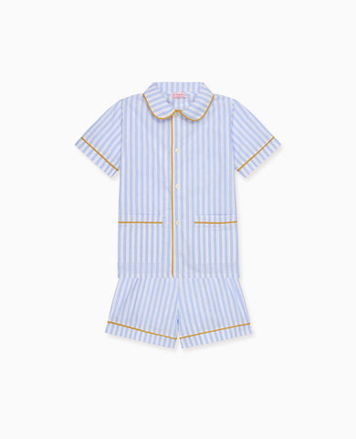 Light Blue Stripe Kai Kids Pyjamas