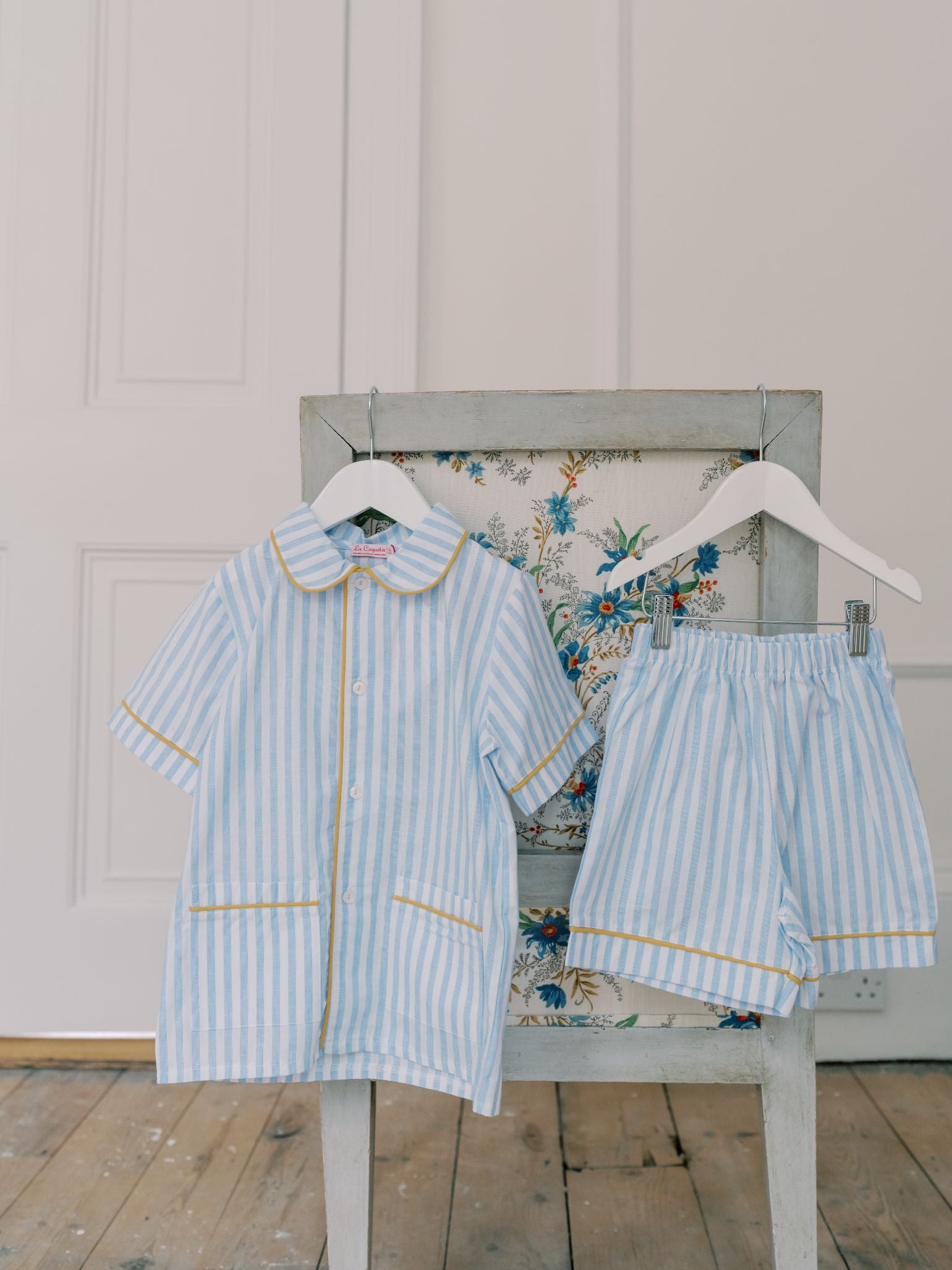 Light Blue Stripe Kai Kids Pyjamas
