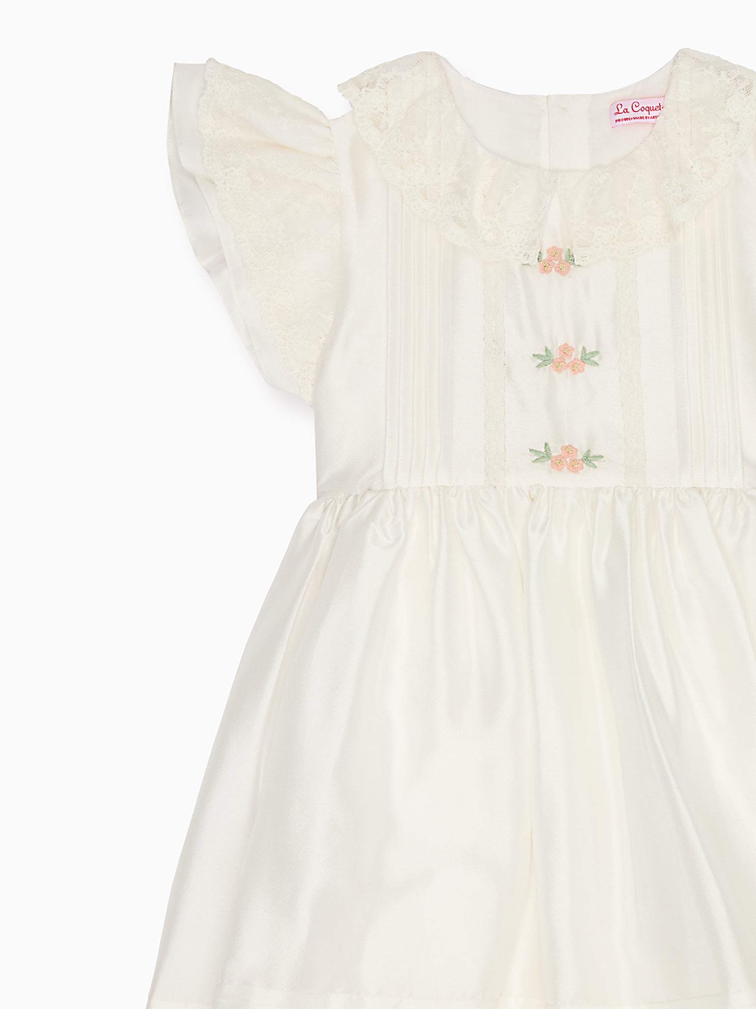Ivory Lavinia Silk Ceremony Girl Dress