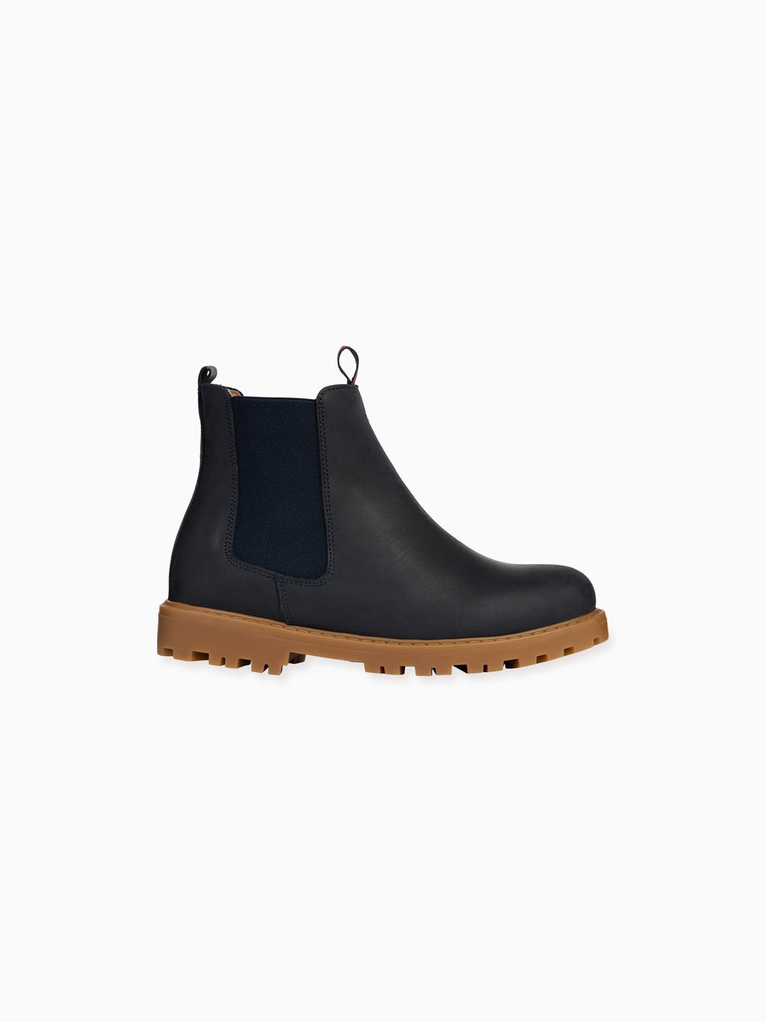 Navy Leather Chelsea Boots | La Coqueta Kids UK