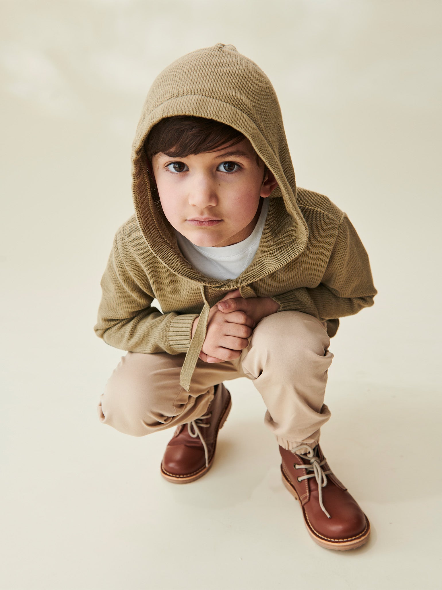 Olive Leo Boy Cotton Jumper