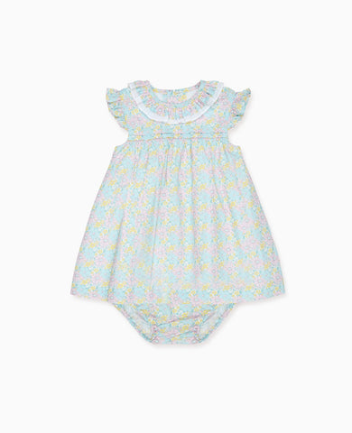 Aqua Floral Lilia Baby Girl Set
