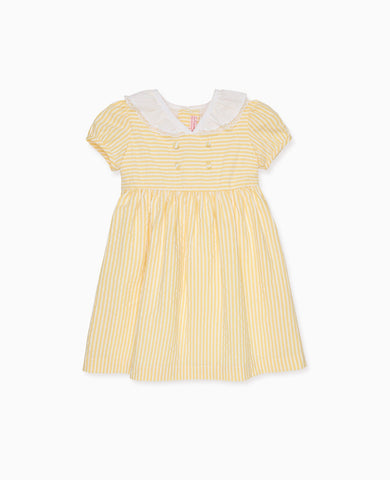 Lemon Stripe Liliana Girl Dress
