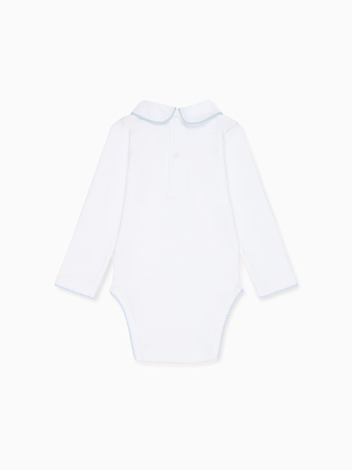 White & Blue Lirio Baby Body Vest