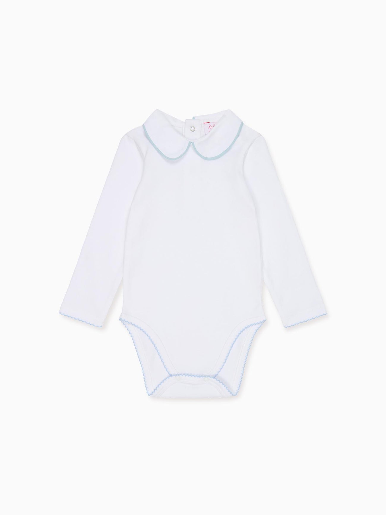 White & Blue Lirio Baby Body Vest