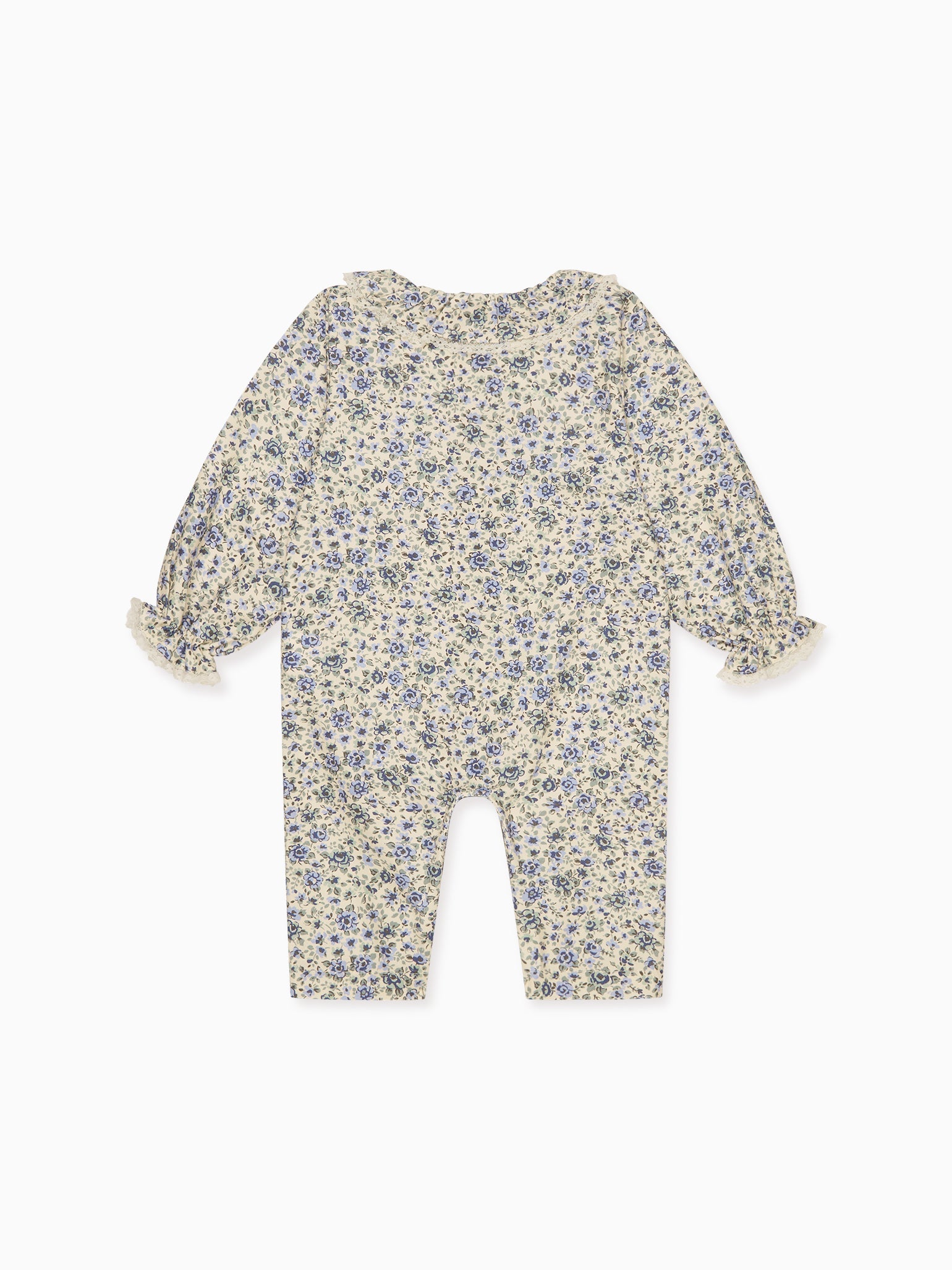 Blue Floral Lorna Baby Girl Pyjamas