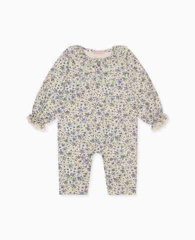 Blue Floral Lorna Baby Girl Pyjamas