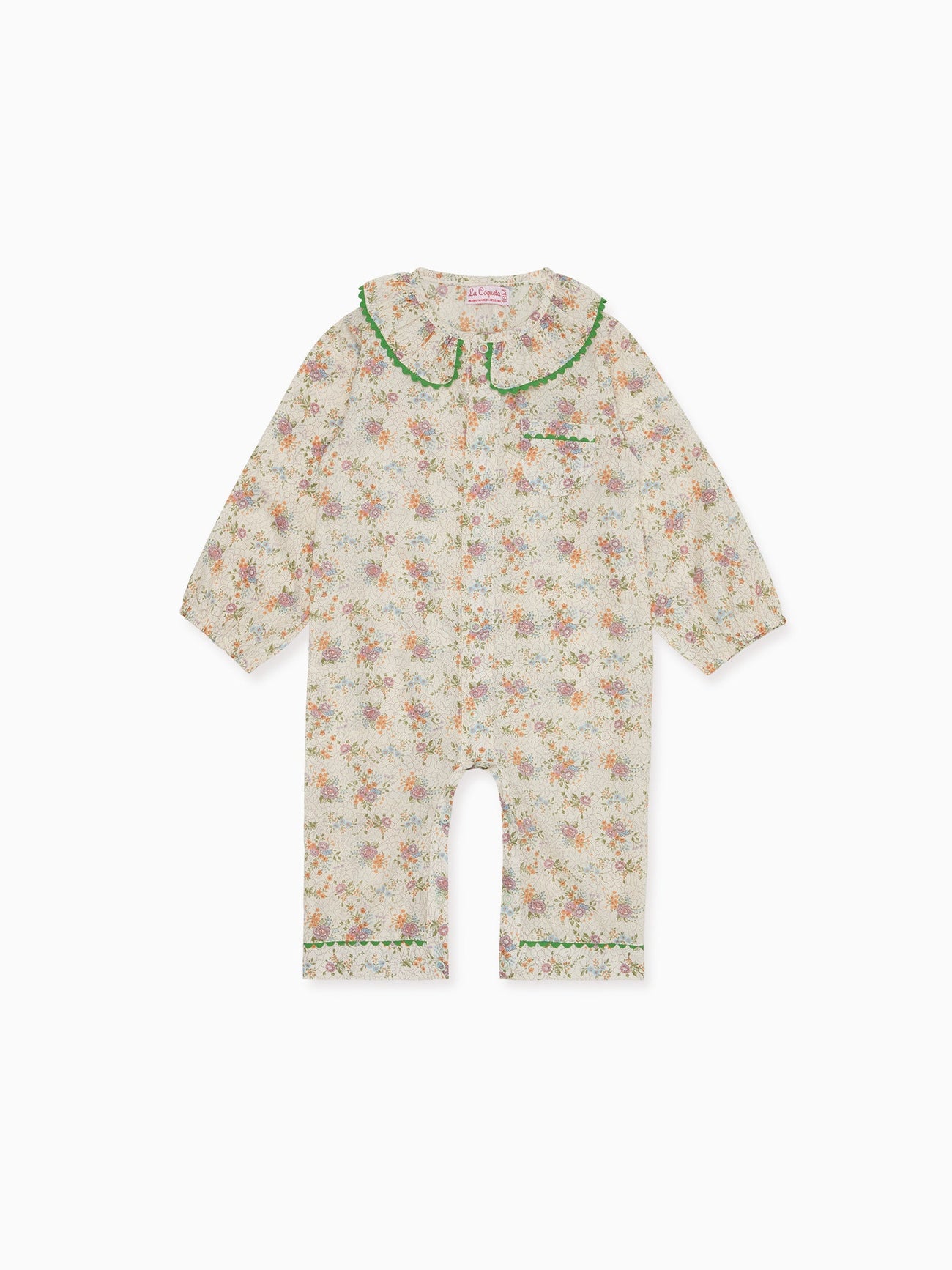 Ivory Floral Lorna Baby Girl Pyjamas