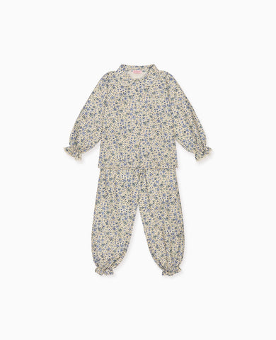 Blue Floral Lorna Girl Pyjamas