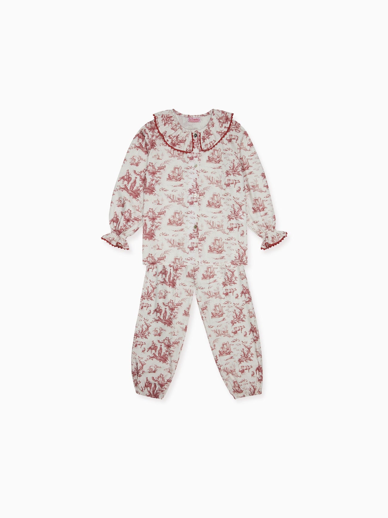 Red Toile Lorna Girl Pyjamas