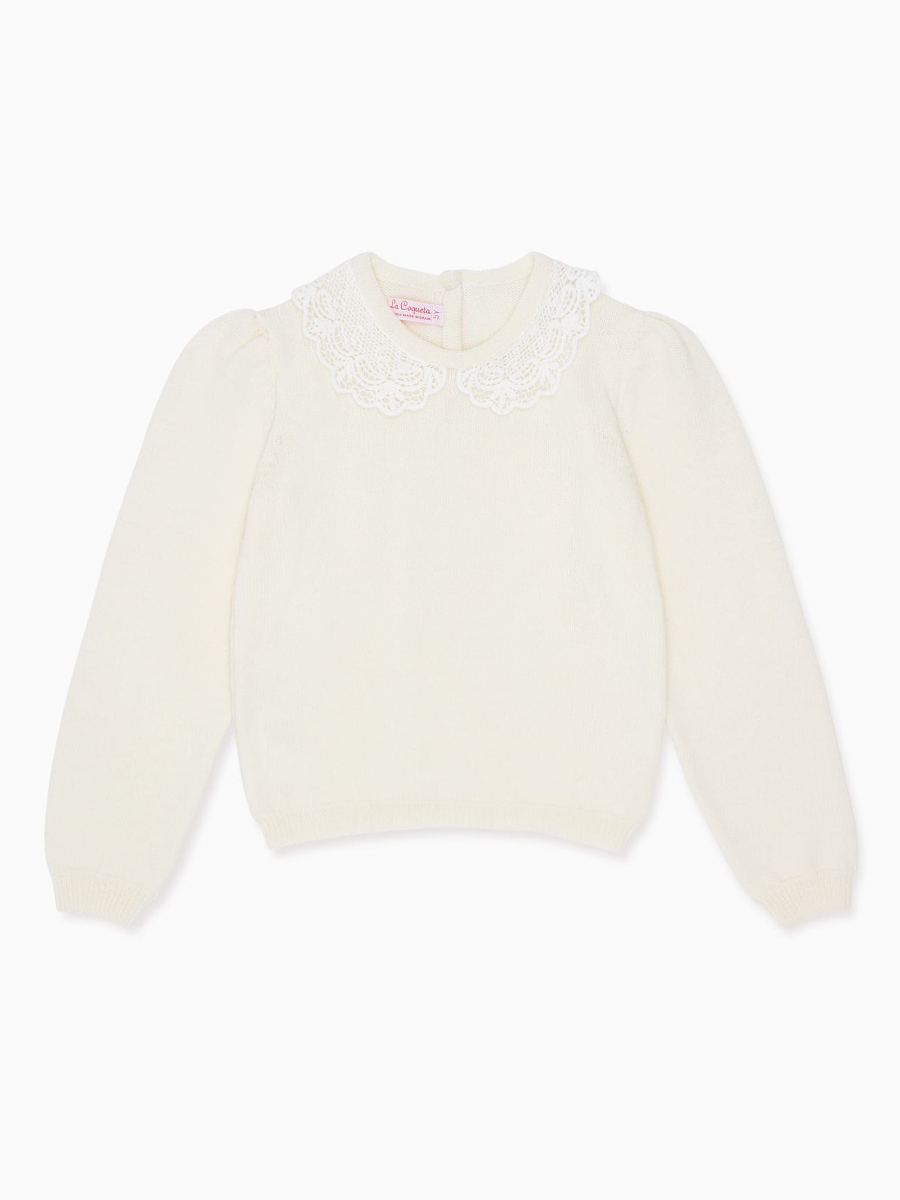 Ivory Luana Merino Girl Jumper