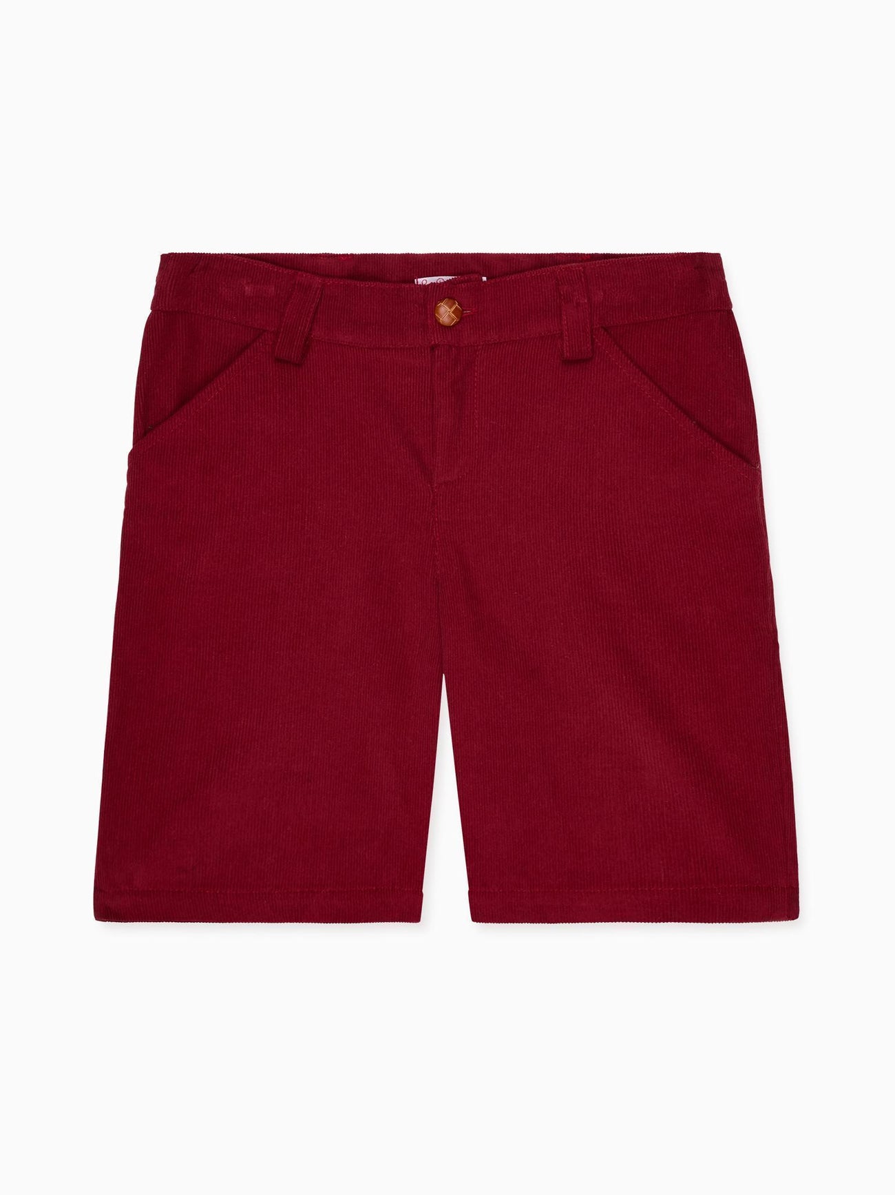 Burgundy Lucas Corduroy Boy Shorts