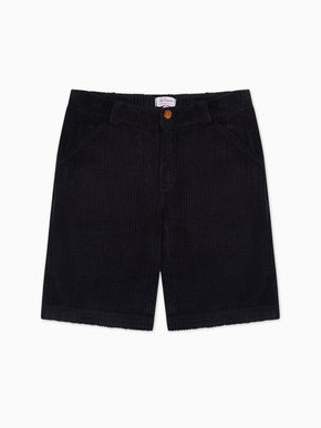 Navy Lucas Corduroy Boy Shorts