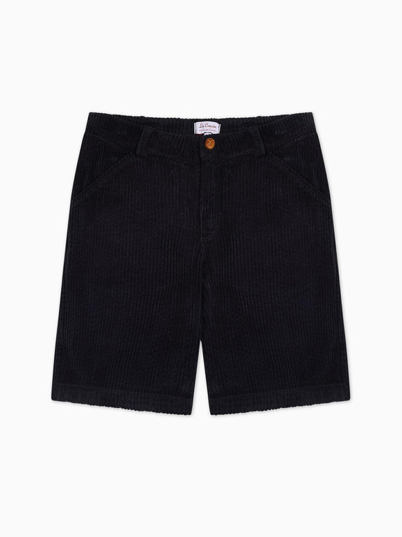 Navy Lucas Corduroy Boy Shorts