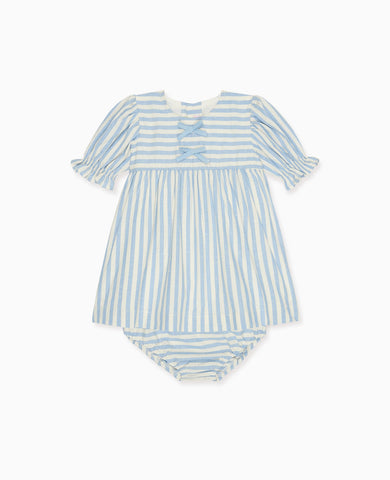 Blue Stripe Luciana Baby Girl Set