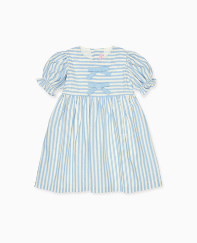 Blue Stripe Luciana Girl Dress