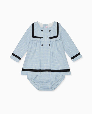 Dusty Blue Lucinda Baby Girl Set