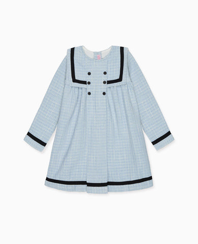 Dusty Blue Lucinda Girl Empire Dress