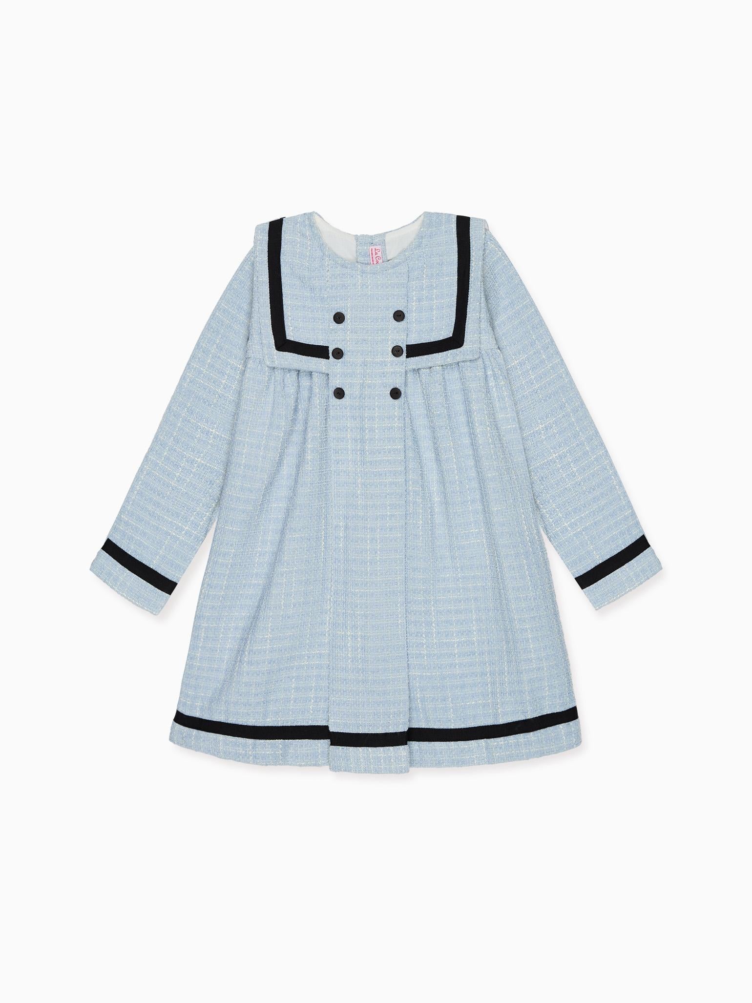 Dusty Blue Lucinda Girl Empire Dress