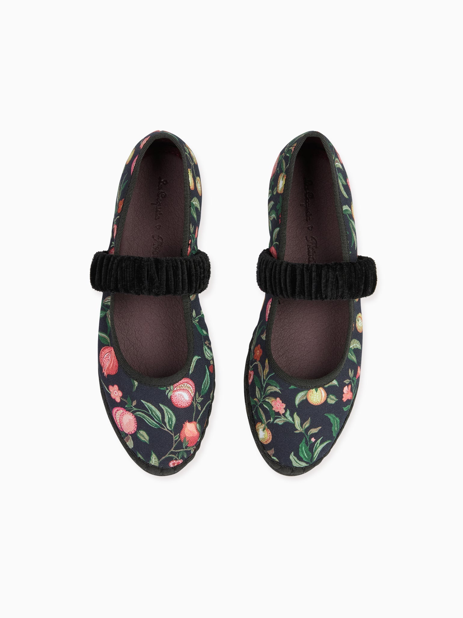 Flabelus x La Coqueta Woman Black Pomegranate Mafalda Mary Jane Shoes
