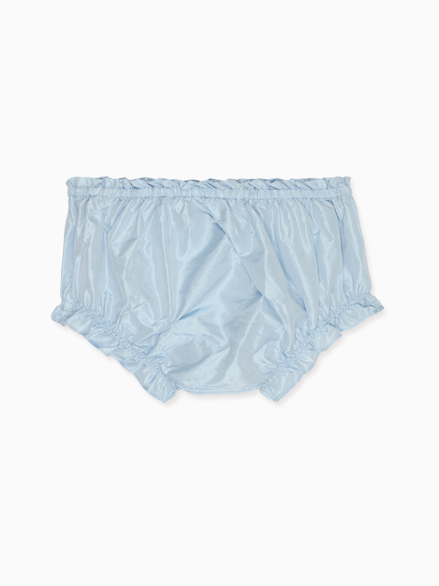 Light Blue Manon Silk Ceremony Baby Girl Bloomers