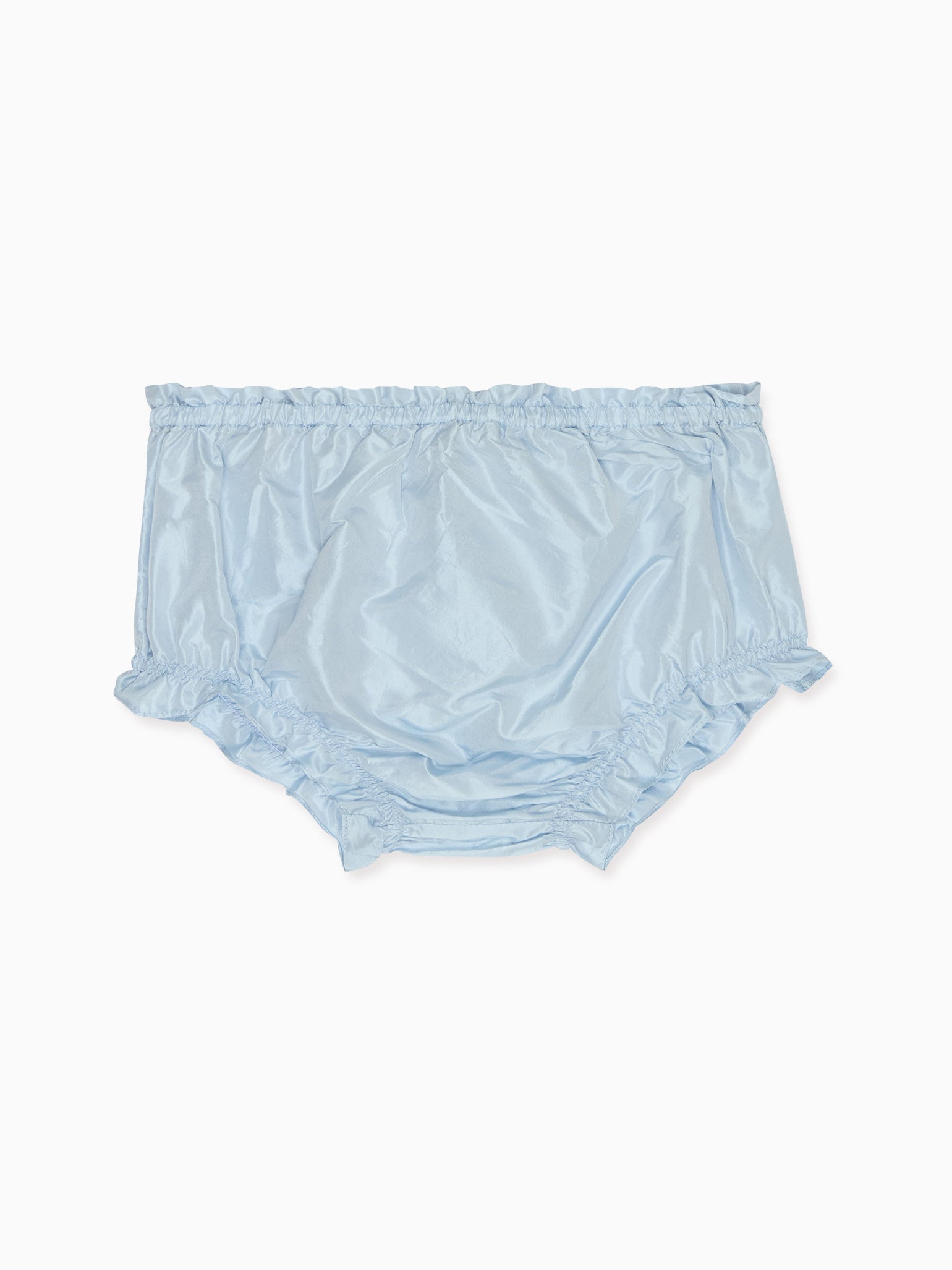 Light Blue Manon Silk Ceremony Baby Girl Bloomers