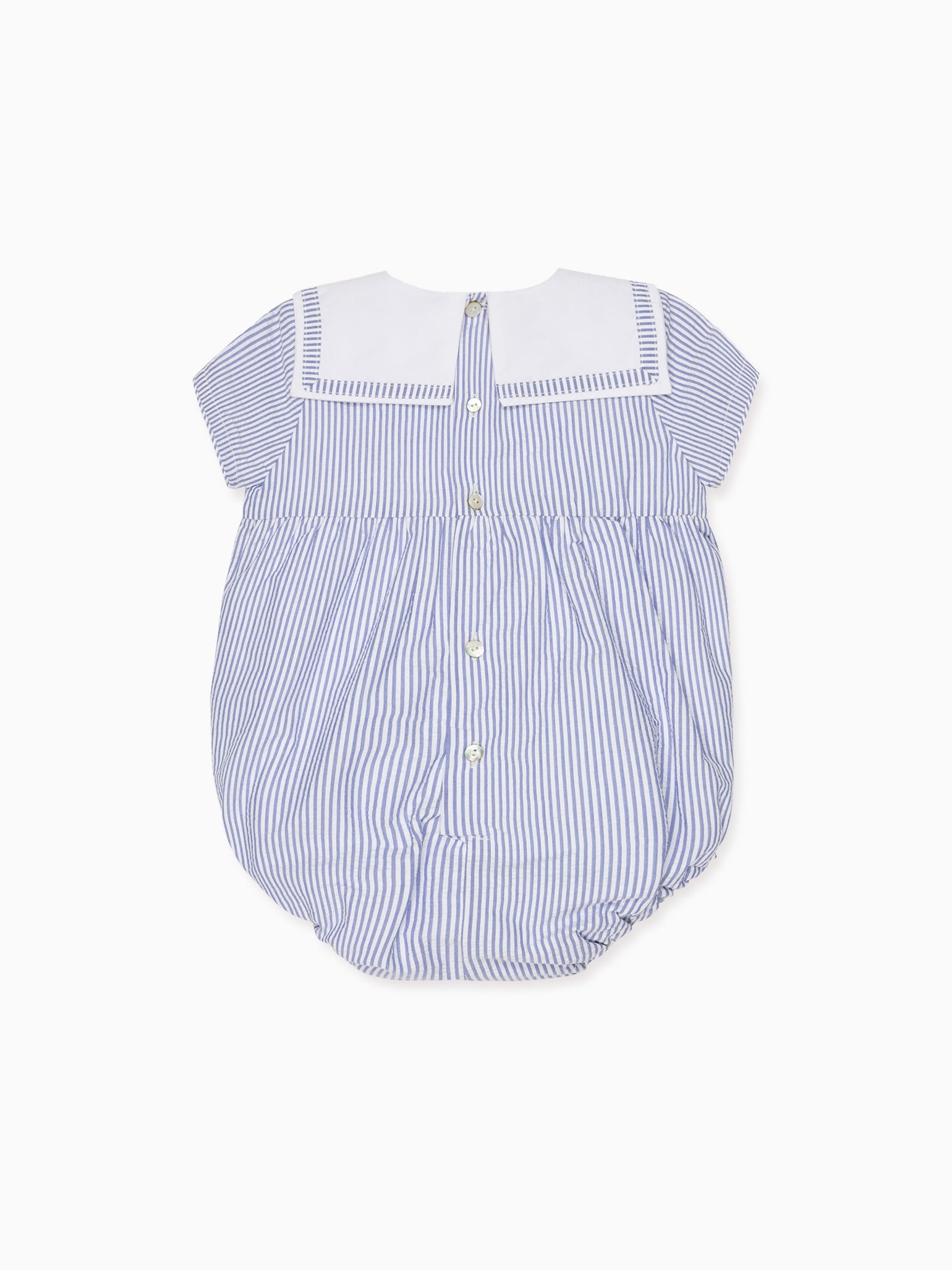 Dark Blue Stripe Mar Baby Romper