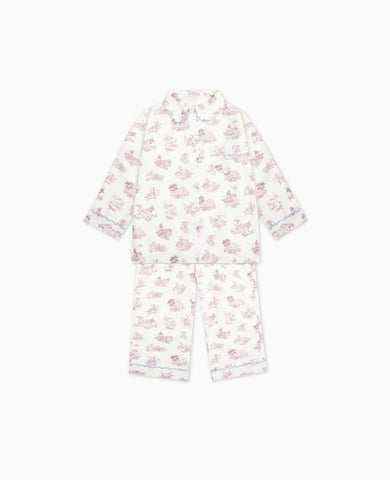Red Toile Maria Girl Pyjamas