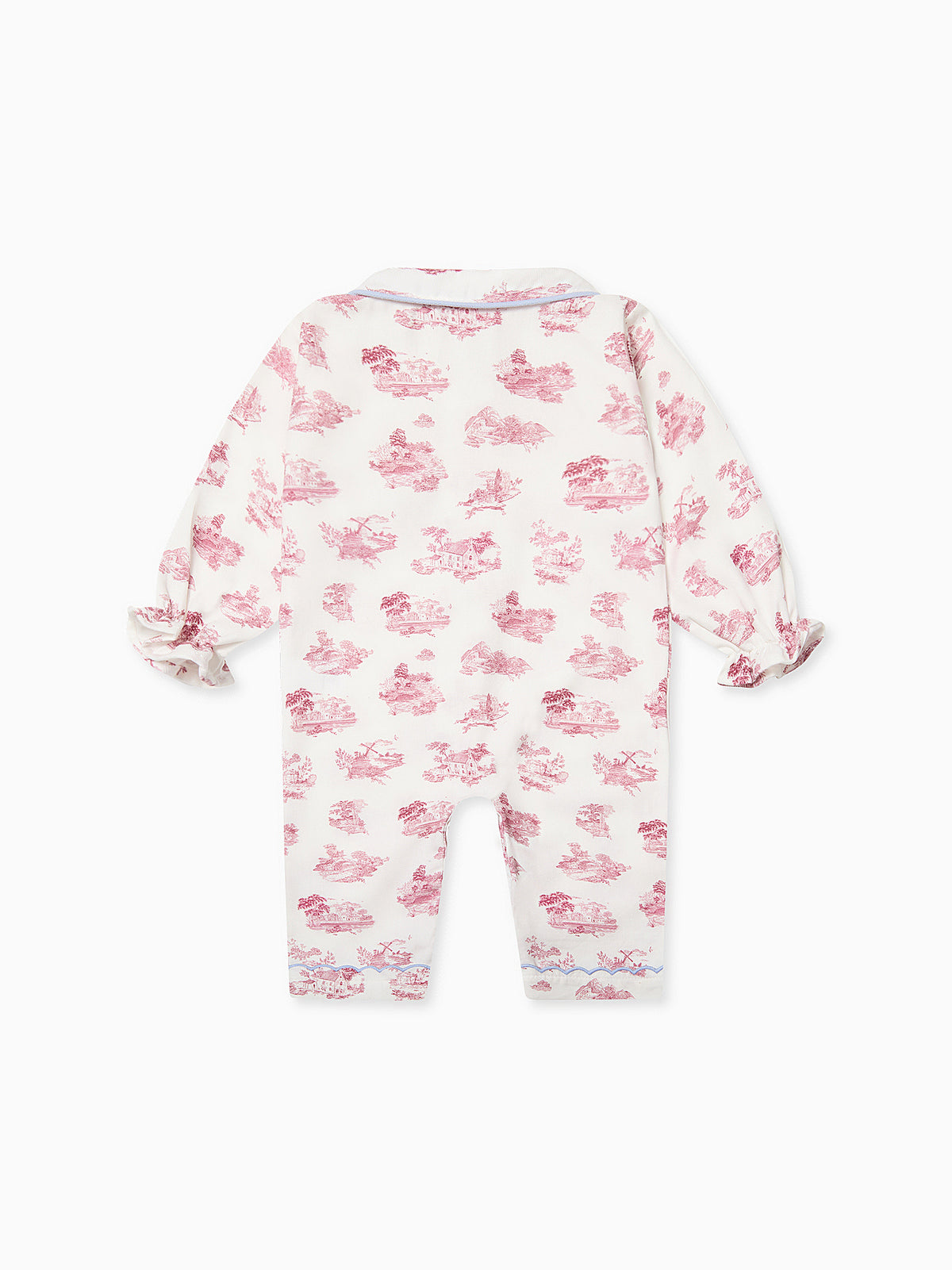 Red Toile Maria Baby Girl Pyjamas