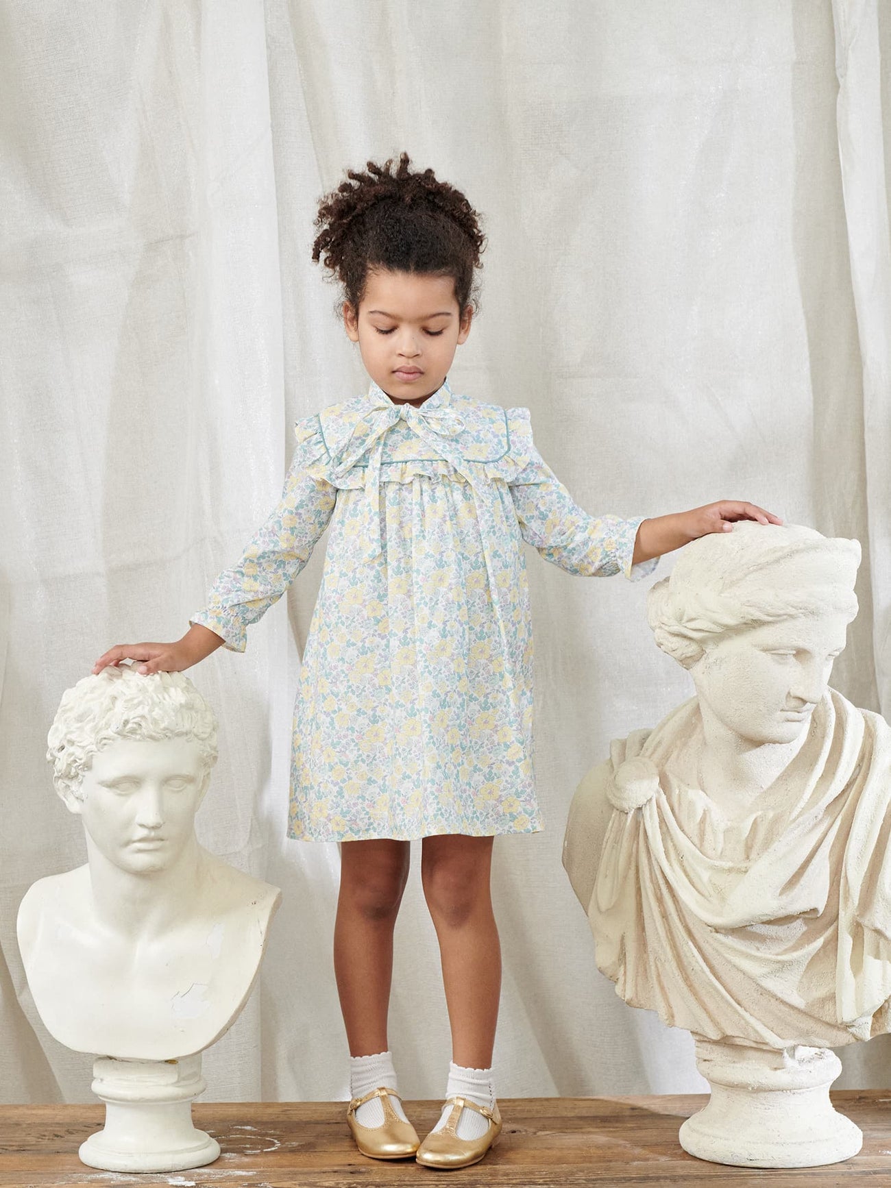 Yellow Floral Marinela Girl Dress