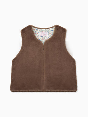 Brown Marisol Girl Gilet