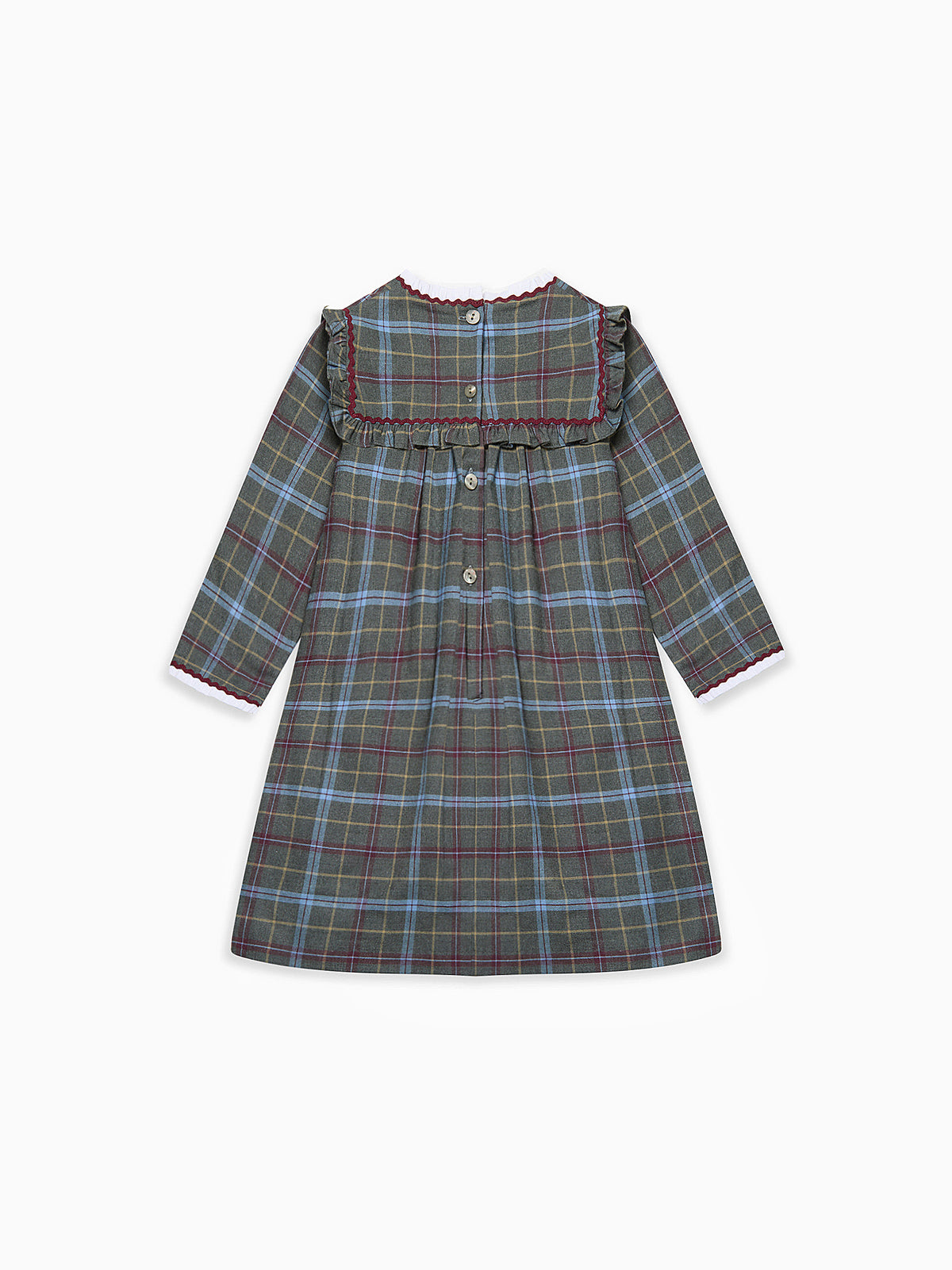Green Check Marissa Girl Empire Dress