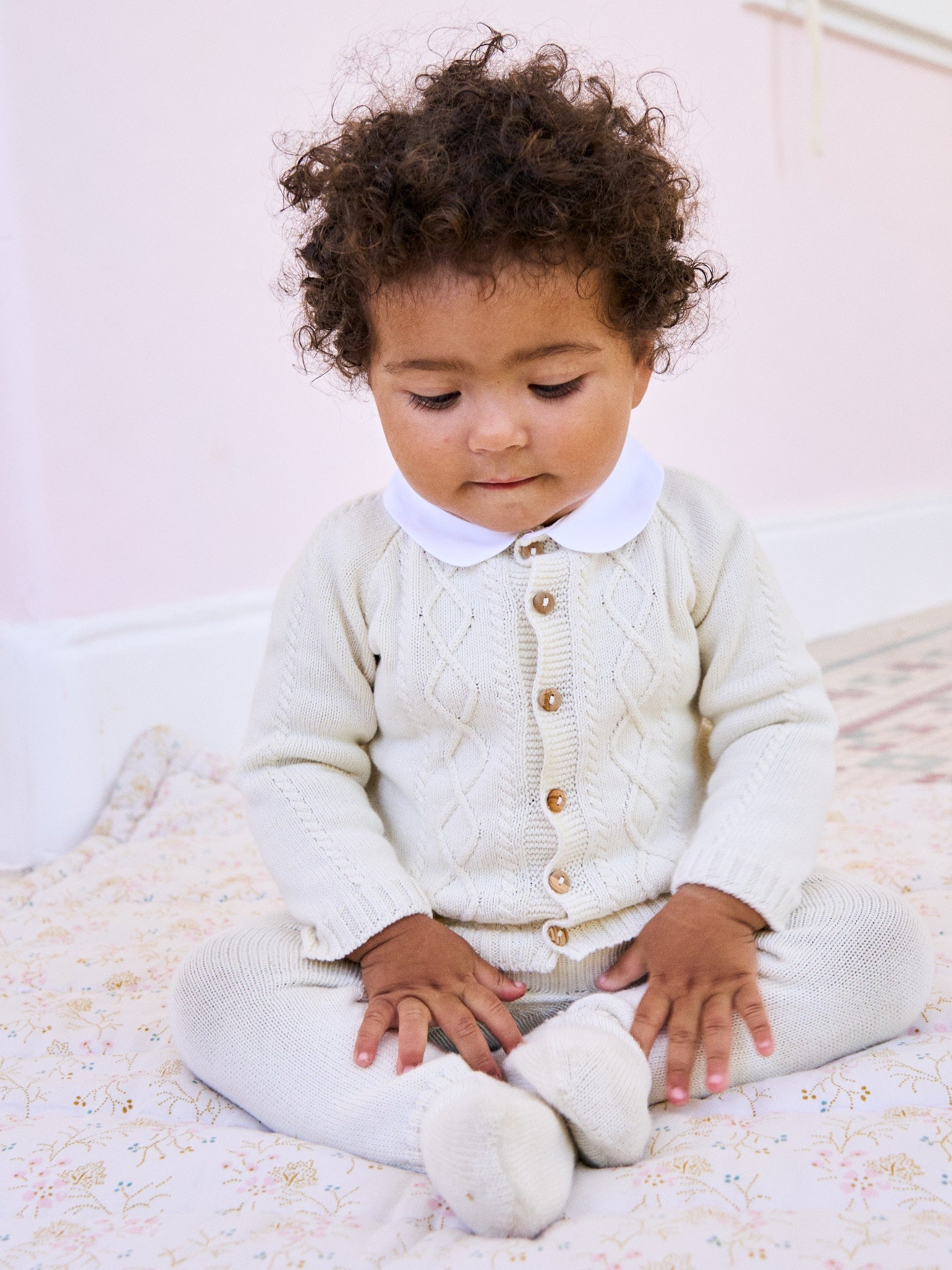 Ivory Marlo Cotton Baby Knitted Gift Box Set