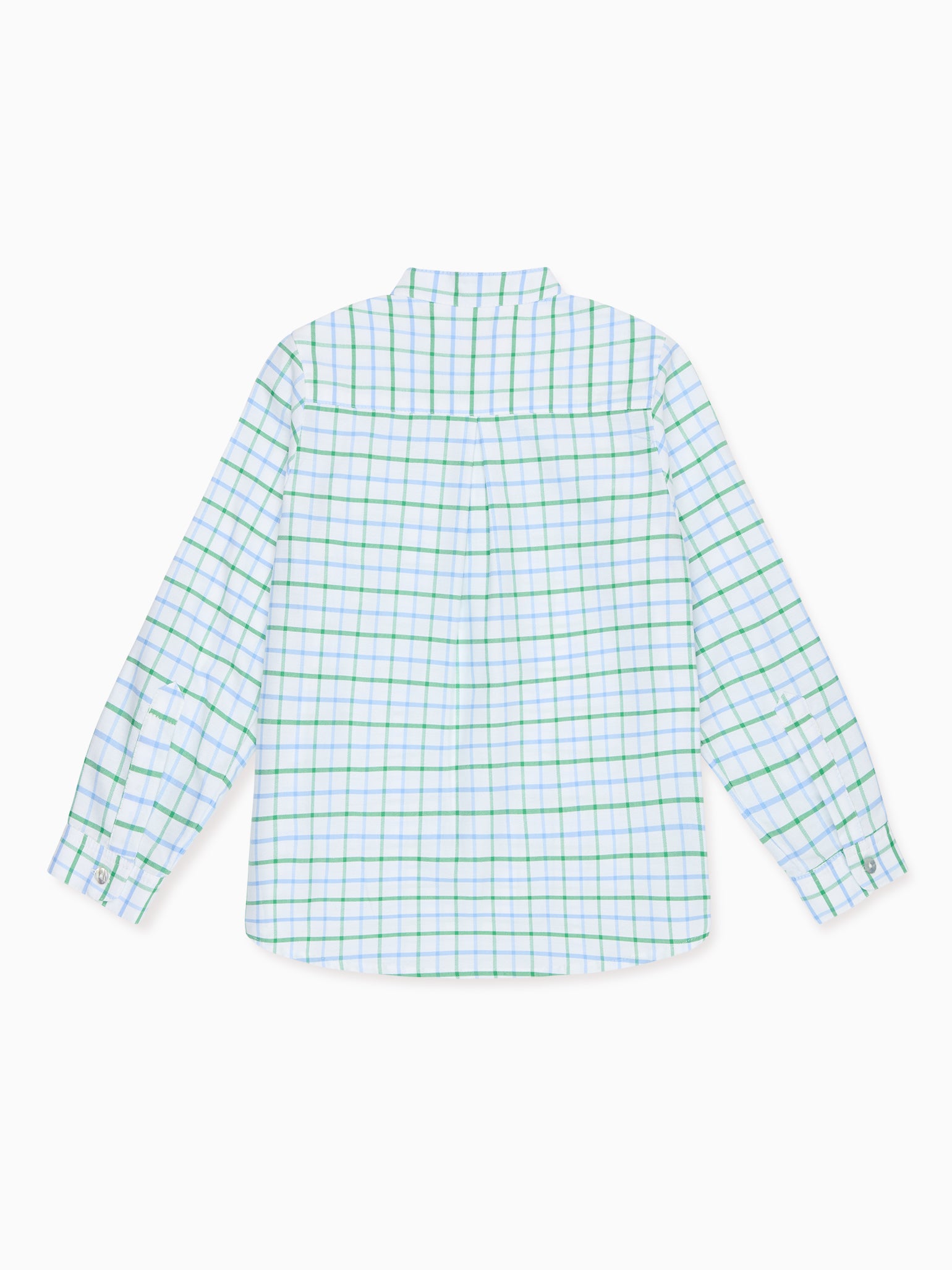 Green Check Mateo Long Sleeve Boy Shirt