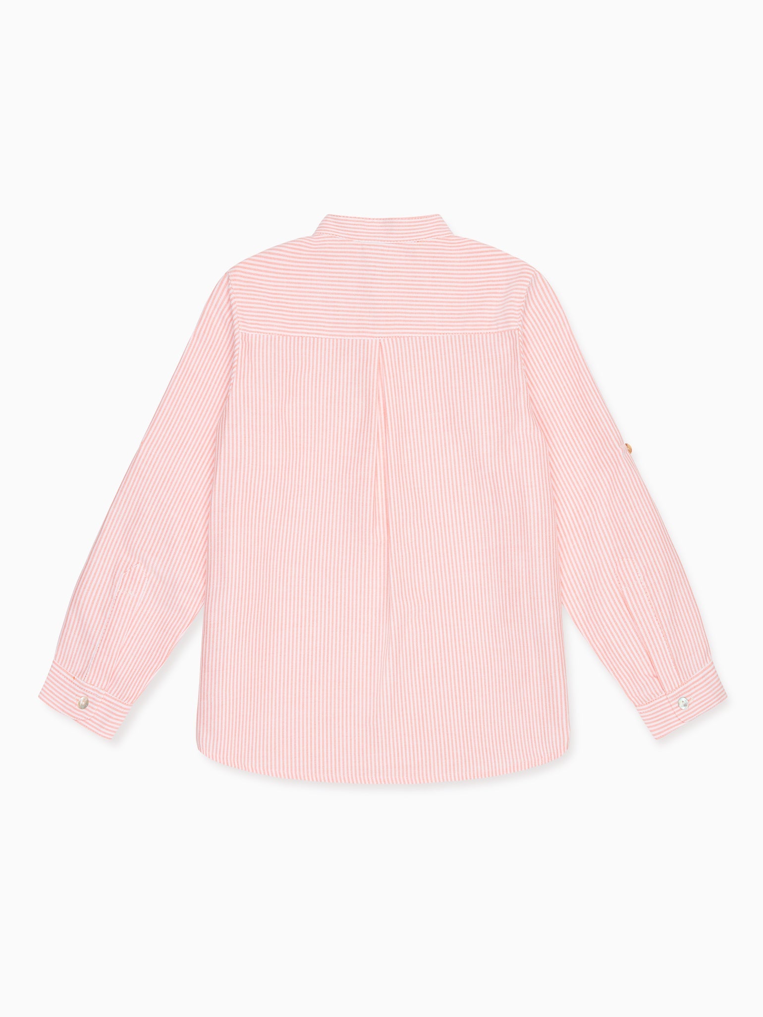 Orange Stripe Mateo Long Sleeve Boy Shirt